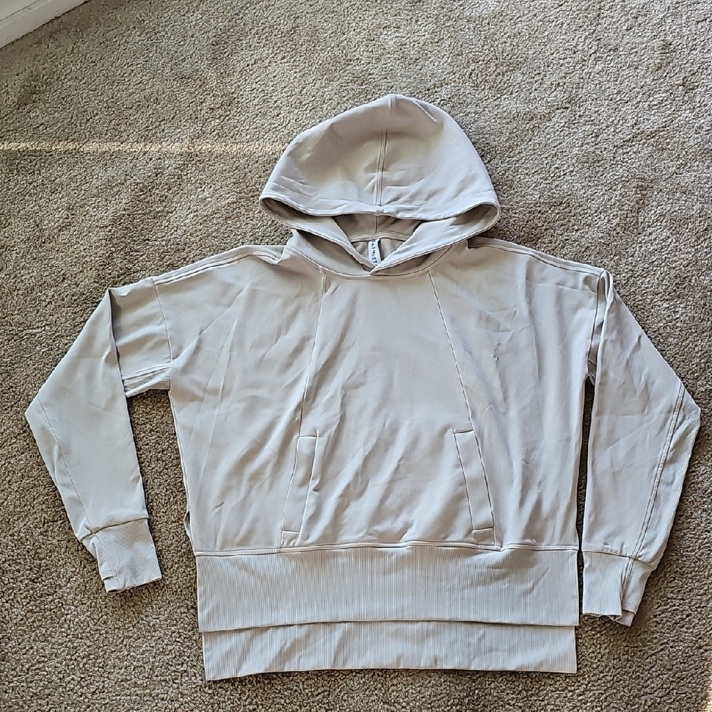 Athleta Mission Hoodie Beige Size Medium